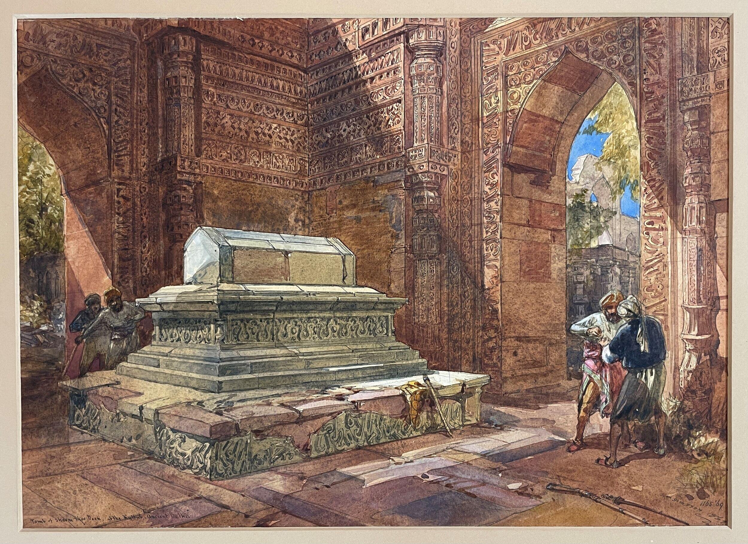 Framing History : The Tomb of Iltutmish by William Simpson.
